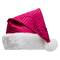 19" Fuchsia Pink Paillette with White Trim Adult Santa Hat